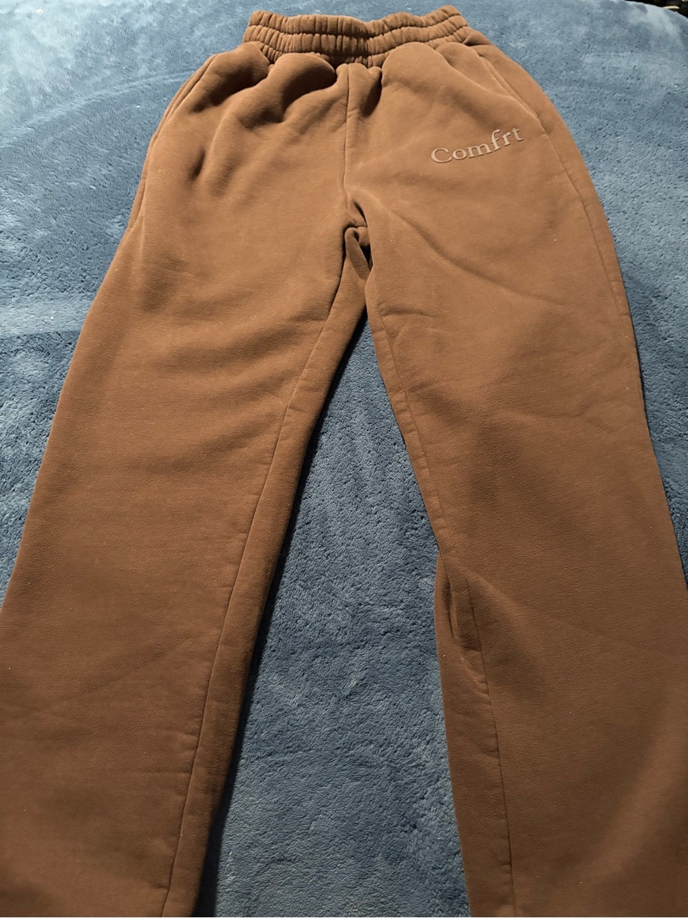 Comfrt Brown Fleece Sweatpants
